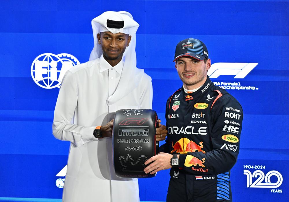 Verstappen faz a pole position do GP do Catar de Fórmula 1