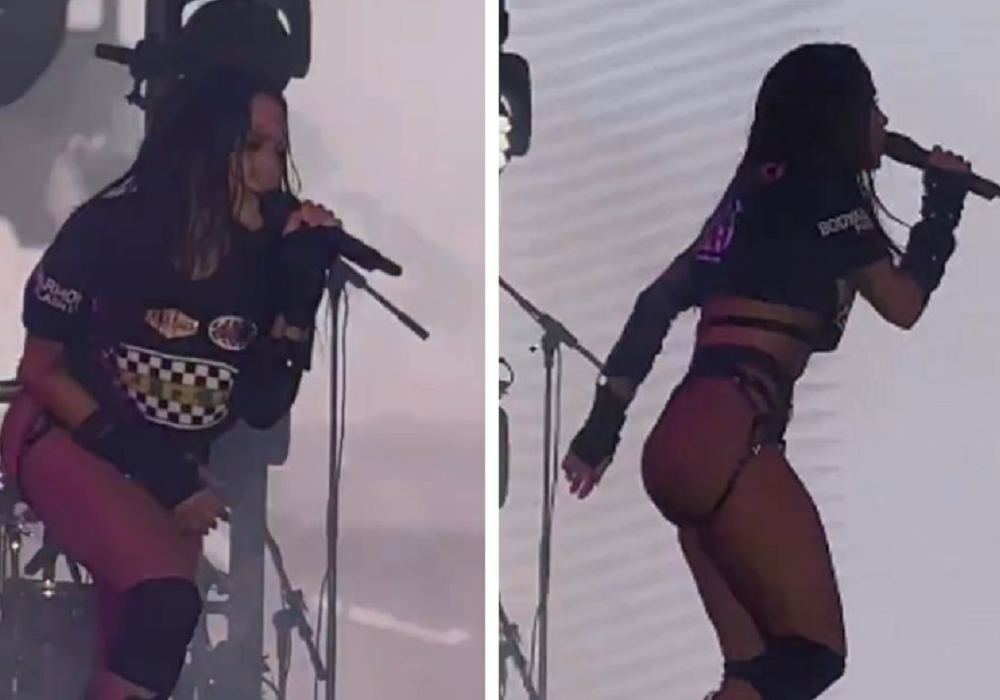 Anitta brilha no Rock The Mountain com música cheia de indiretas e sample de banda indie brasileira
