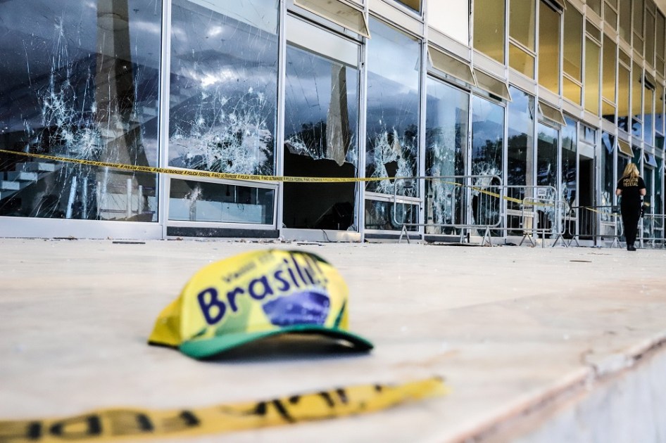 Prédio do STF vandalizado em 8 de Janeiro