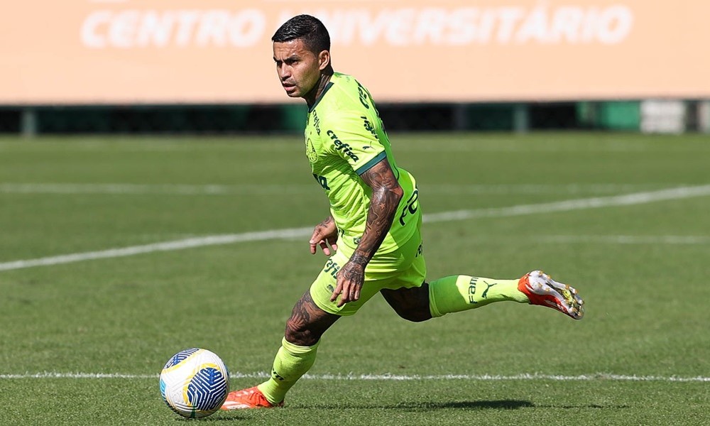 Dudu em treinod o Palmeiras
