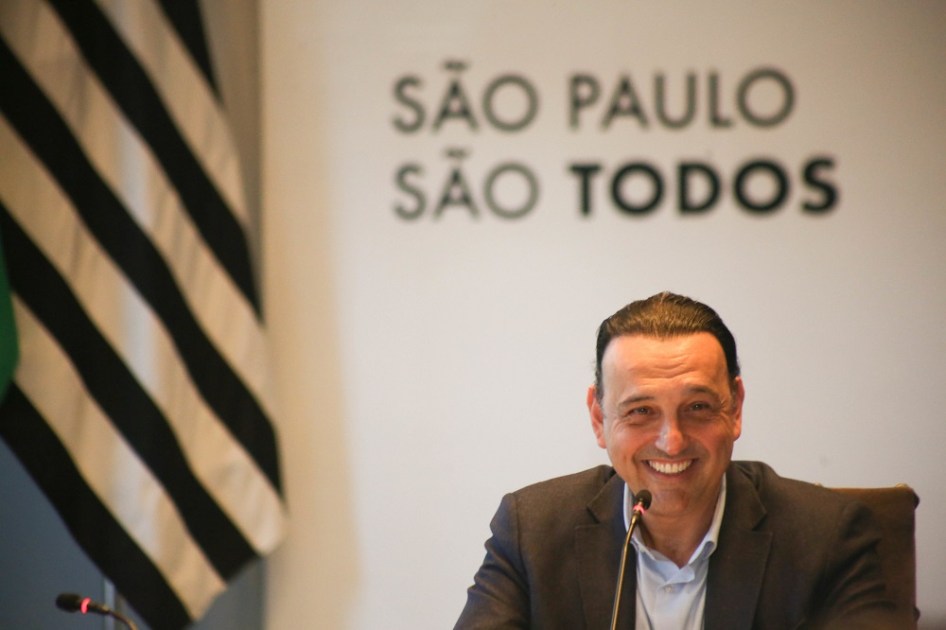 O vice-governador Felício Ramuth no Palácio dos Bandeirantes