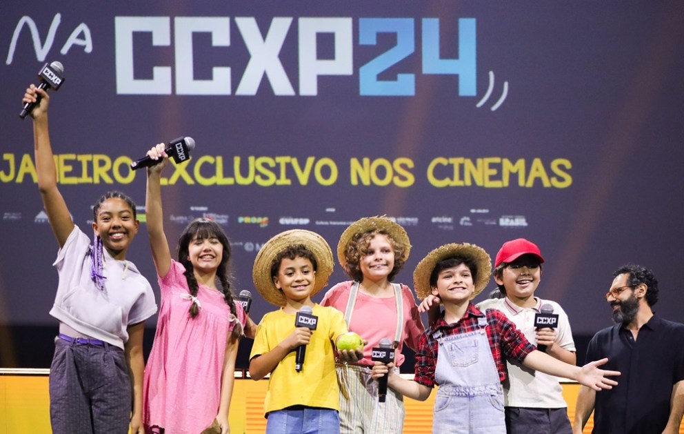 ainel do filme "Chico Bento" no último dia da CCXP 2024, no São Paulo Expo, zona sul da capital paulista