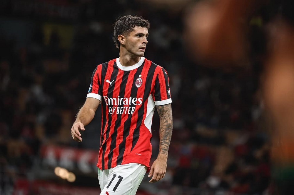 Christian Pulisic sofre lesão na panturrilha e desfalca Milan em dezembro