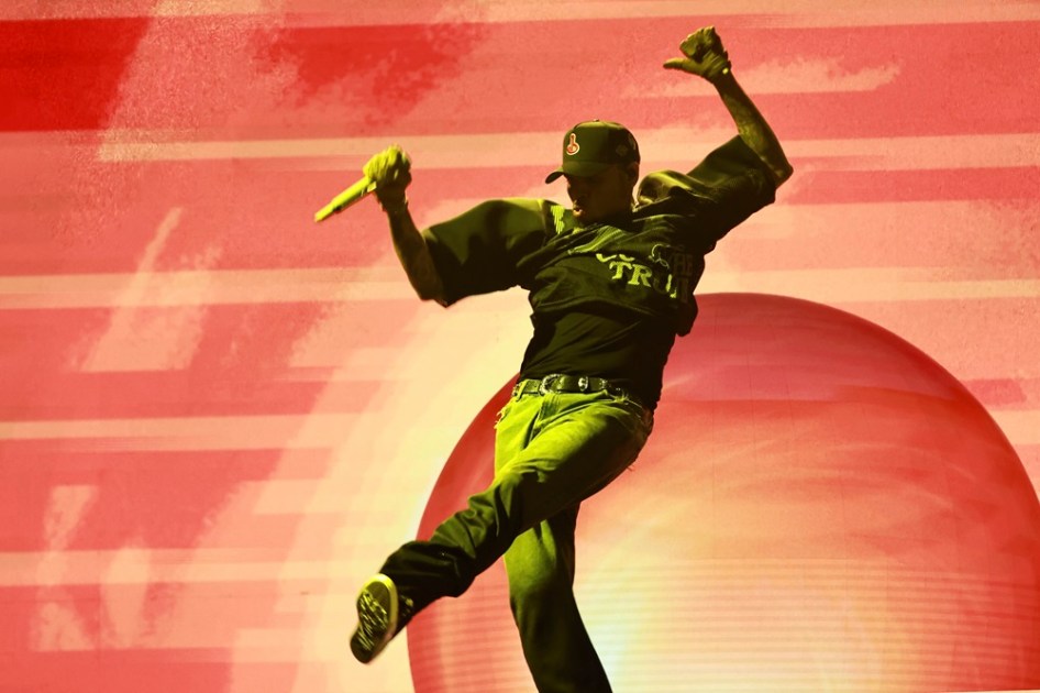 O cantor Chris Brown se apresenta no Allianz Parque