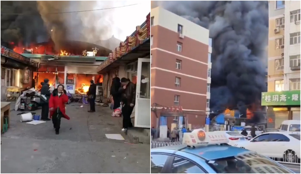 Incêndio em mercado na China deixa 8 mortos e 15 feridos