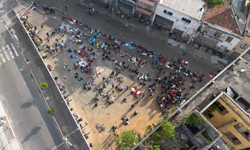 Vista da localidade conhecida como Cracolândia, na região do bairro Luz, no centro de São Paulo
