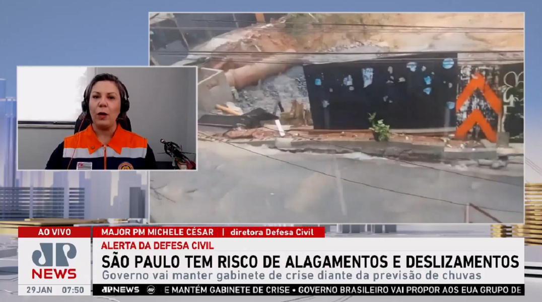 São Paulo tem alerta para chuvas fortes até o próximo domingo (02); diretora da Defesa Civil explica
