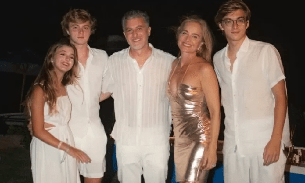 Luciano Hul, Angelica e filhos