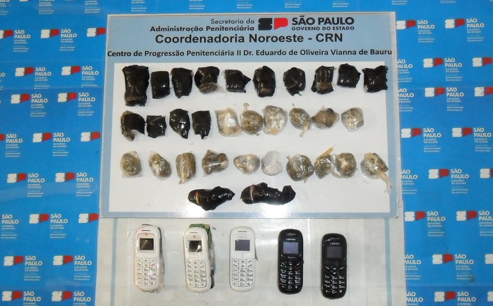 Apreensões feitas pela Secretaria de Administração Penitenciária