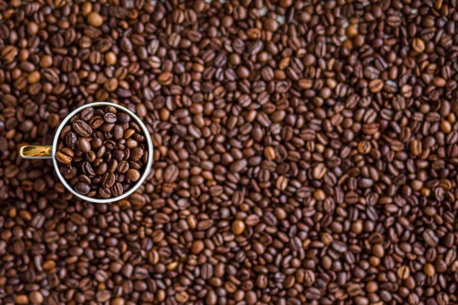 grãos de café