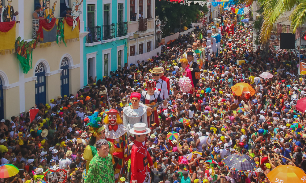 Tradicional desfile dos Bonecos Gigantes de Olinda, na terça-feira de Carnaval