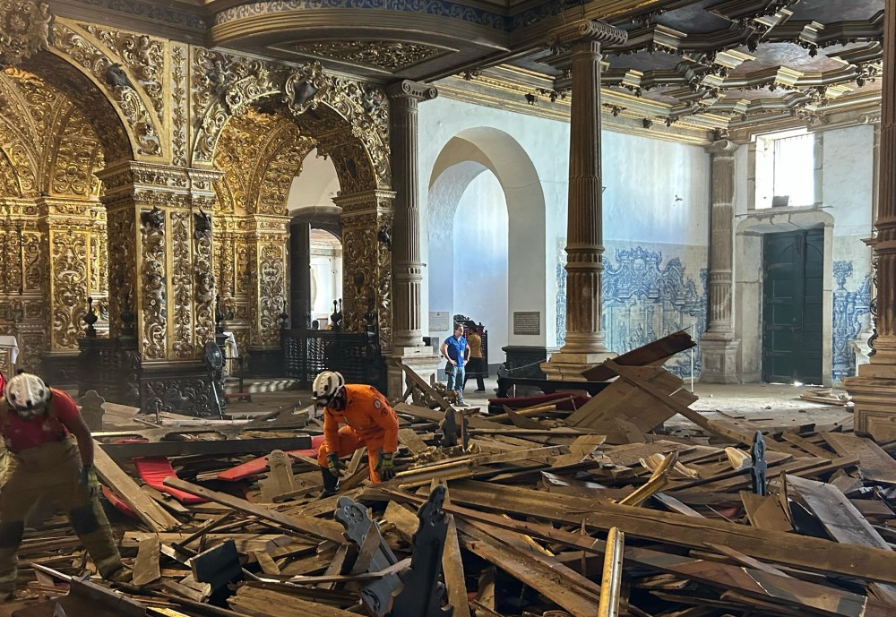 Frade fez alerta sobre o teto do templo em Salvador dois dias antes do desabamento