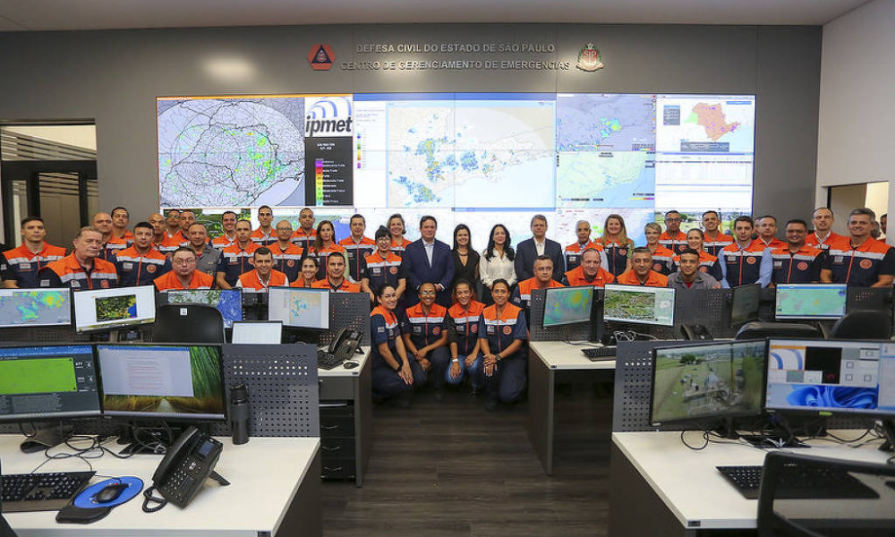 Inauguração de centros para monitoramento e alertas de desastres, no Palácio dos Bandeirantes