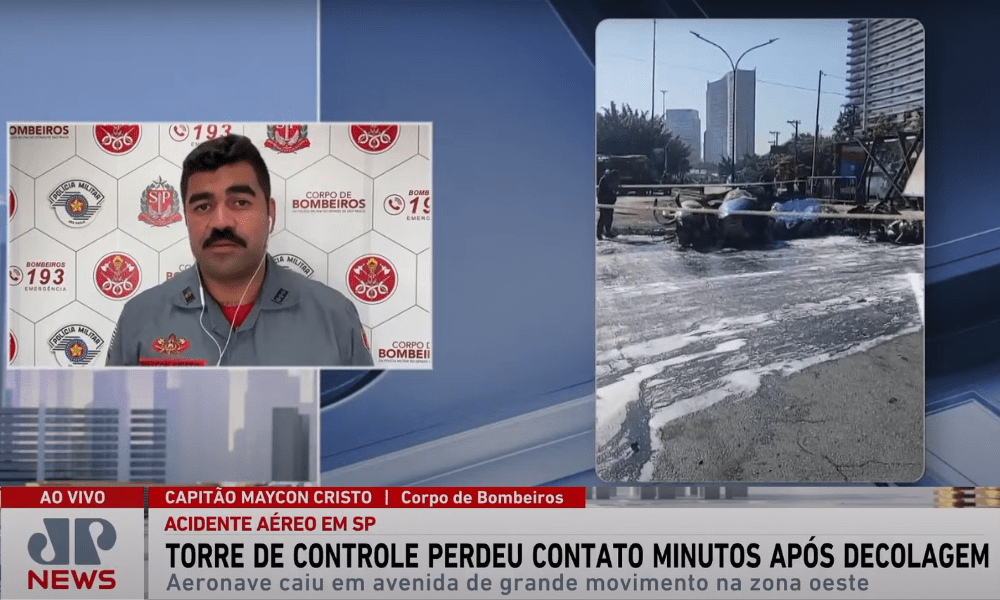 ‘Tivemos a preocupação de que a tragédia não se escalasse’, diz Corpo de Bombeiros sobre queda do avião em SP