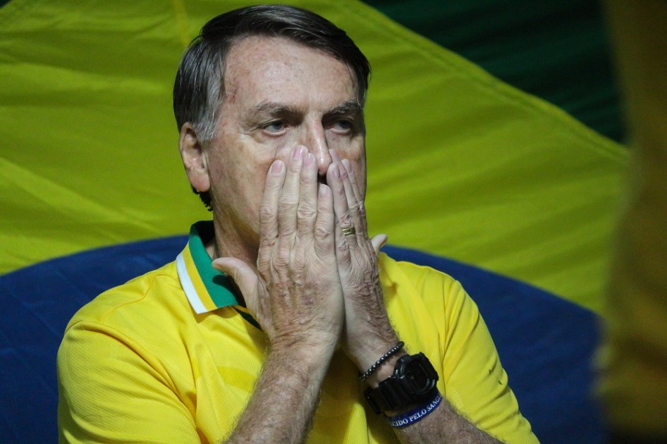 O ex-presidente Jair Bolsonaro (PL) durante ação solidária para arrecadação de doações em prol da população atingida pelas enchentes no Rio Grande do Sul