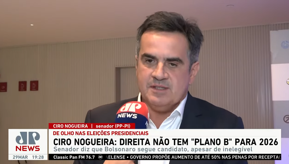 Ciro Nogueira dá entrevista à Jovem Pan durante a Arko Conference