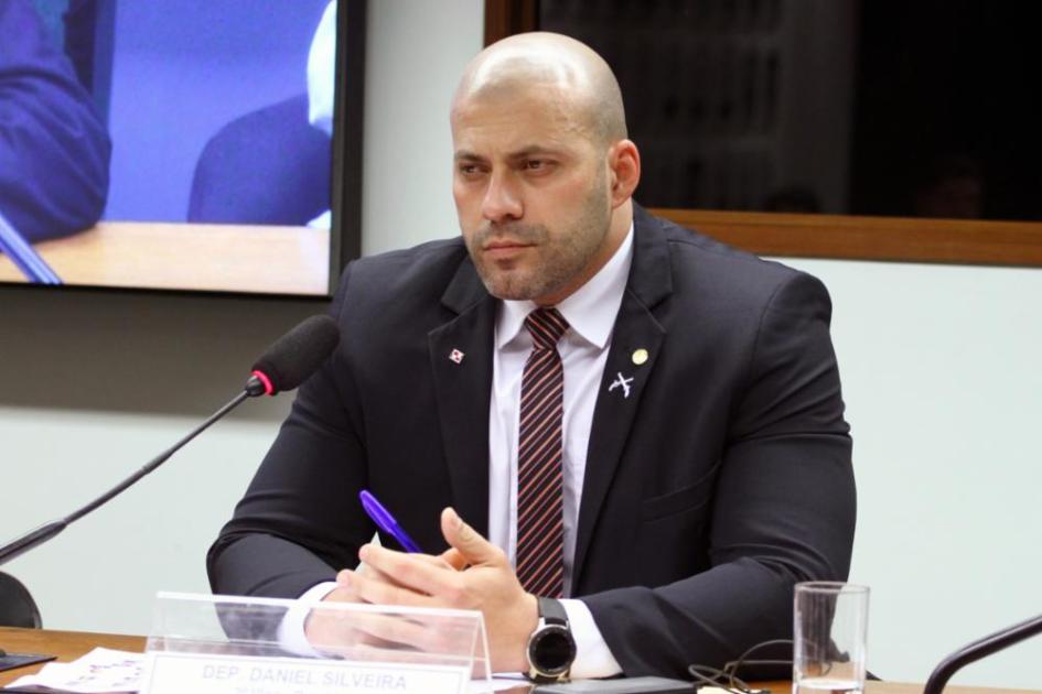 O deputado federal Daniel Silveira