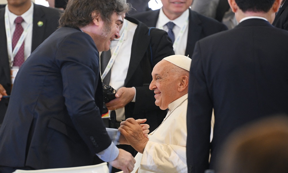 Javier Milei e Papa Francisco