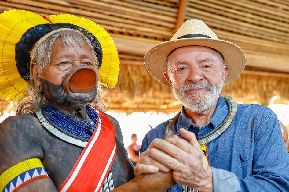 lula e o cacique rauni