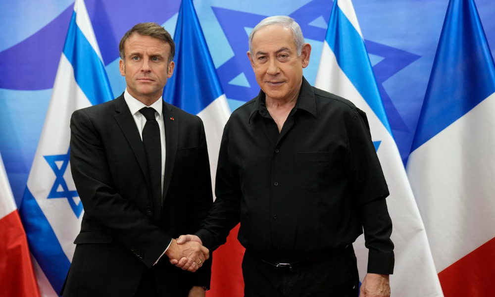 Macron e Benjamin Netanyahu