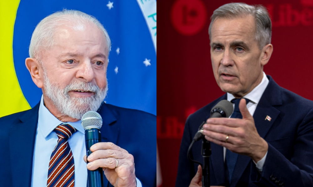 Lula e Mark Carney