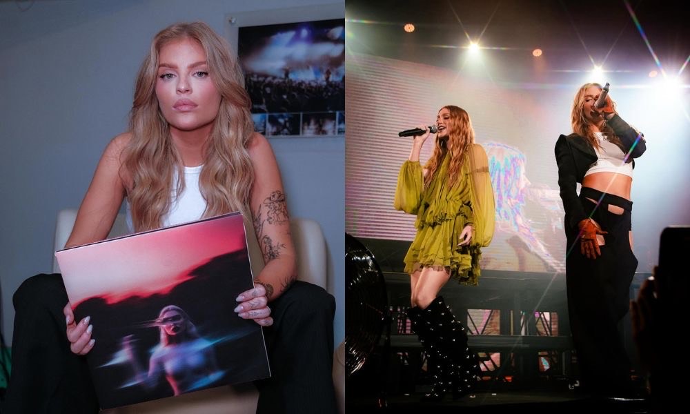 Luísa Sonza encerra turnê ‘Escândalo Íntimo’ em SP e surpreende ao cantar com Marina Ruy Barbosa