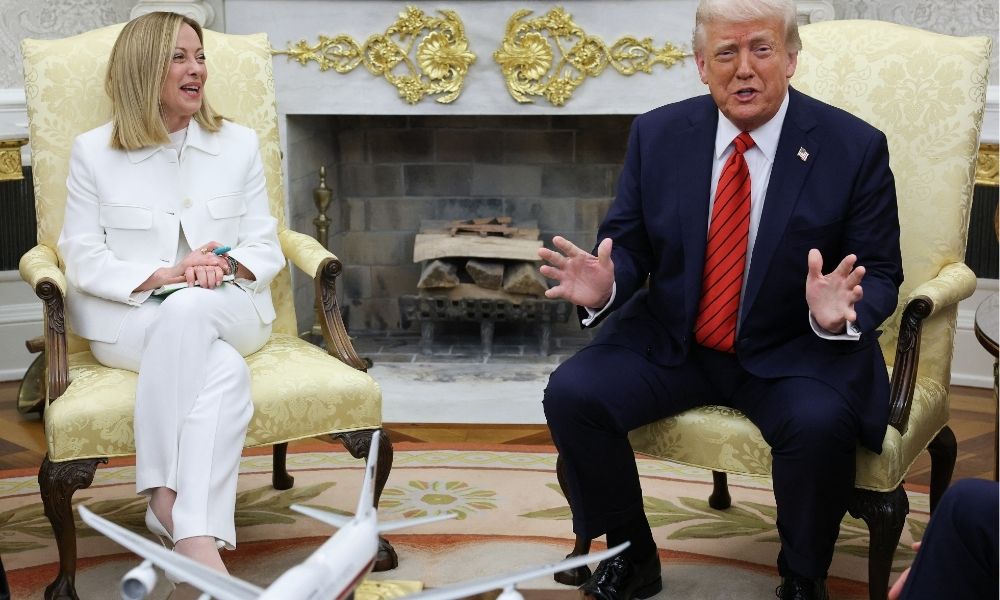 meloni e trump