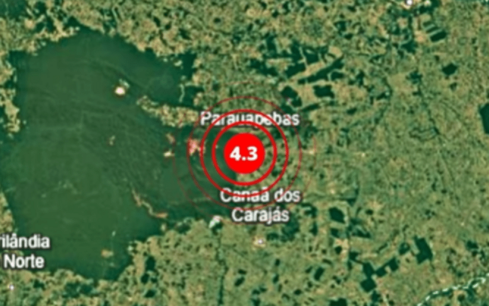 Tremor de terra de magnitude 4,3 é registrado no Pará