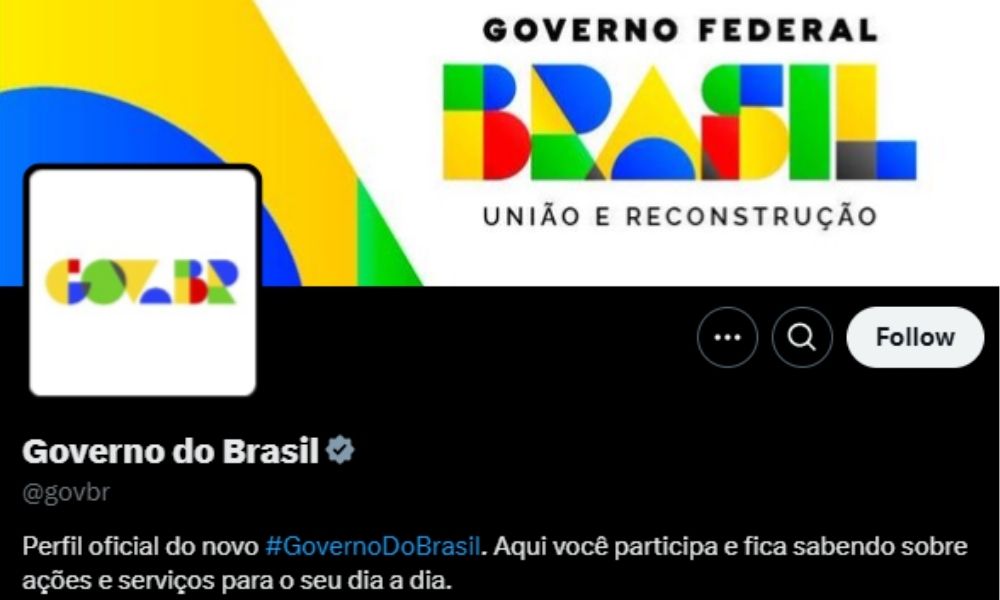 perfil oficial do governo do Brasil