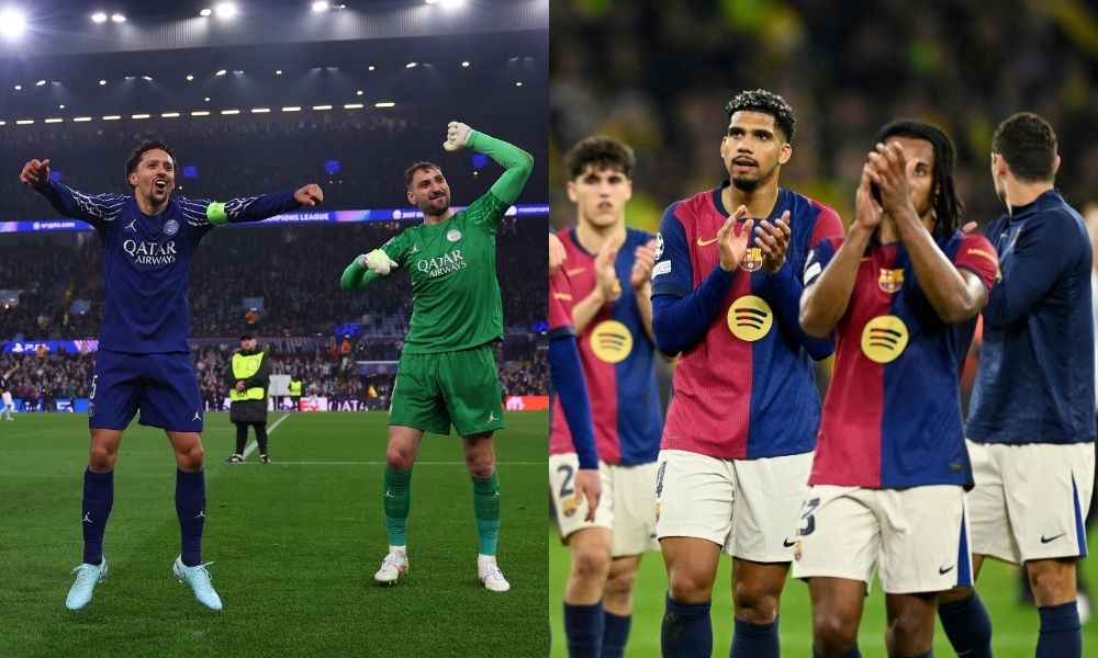 PSG e Barcelona perdem, mas garantem vaga para as semifinais da Champions League