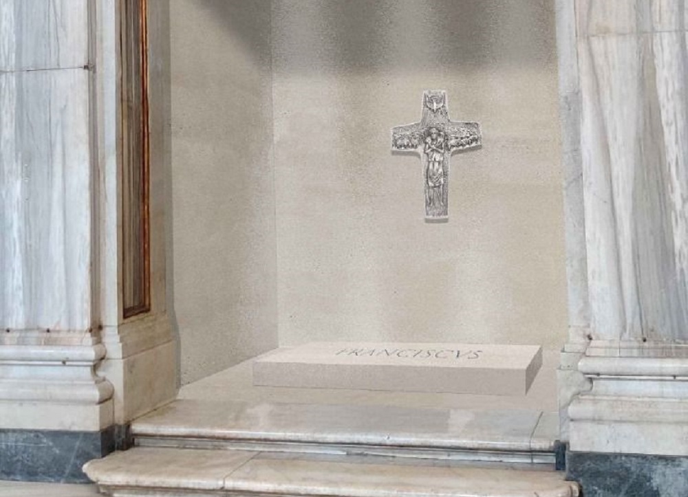 Vaticano divulga imagem do túmulo do papa Francisco