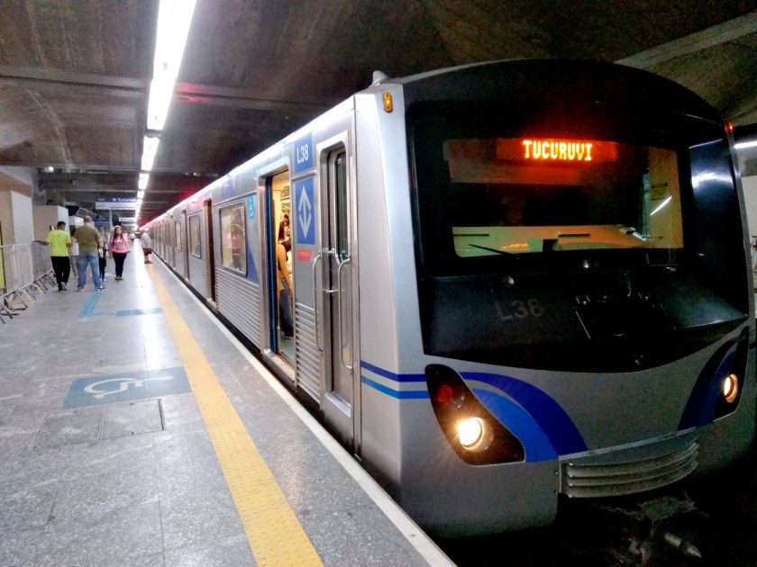 Compostição da linha azul do metrô