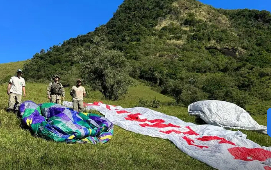Balões caem em área de Mata Atlântica protegida, no Rio de Janeiro