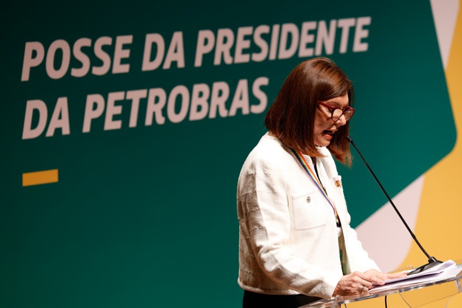 cerimônia de posse da presidente da Petrobras, Magda Chambriard