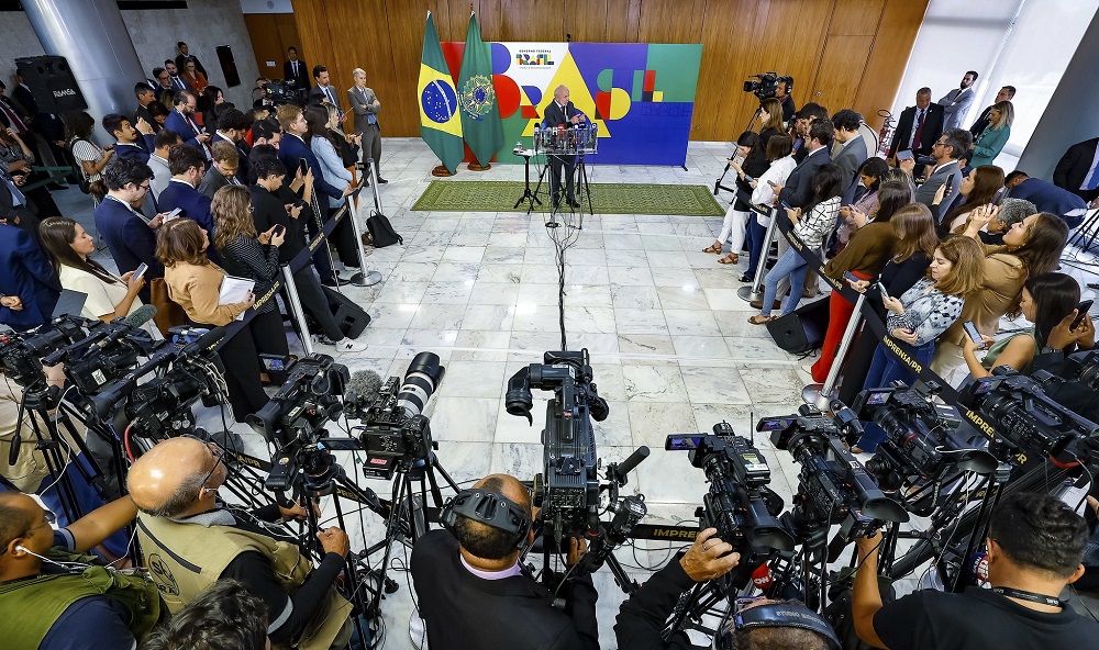 Coletiva de imprensa de Lula