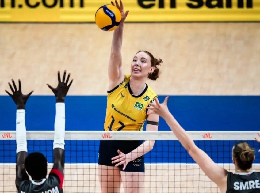 Júlia Bergmann, do Brasil, foi a maior pontuadora da partida, com 17