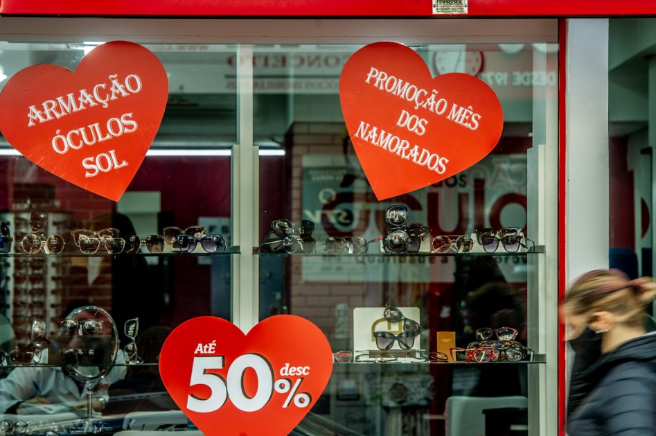 Vitrine de Dia dos Namorados