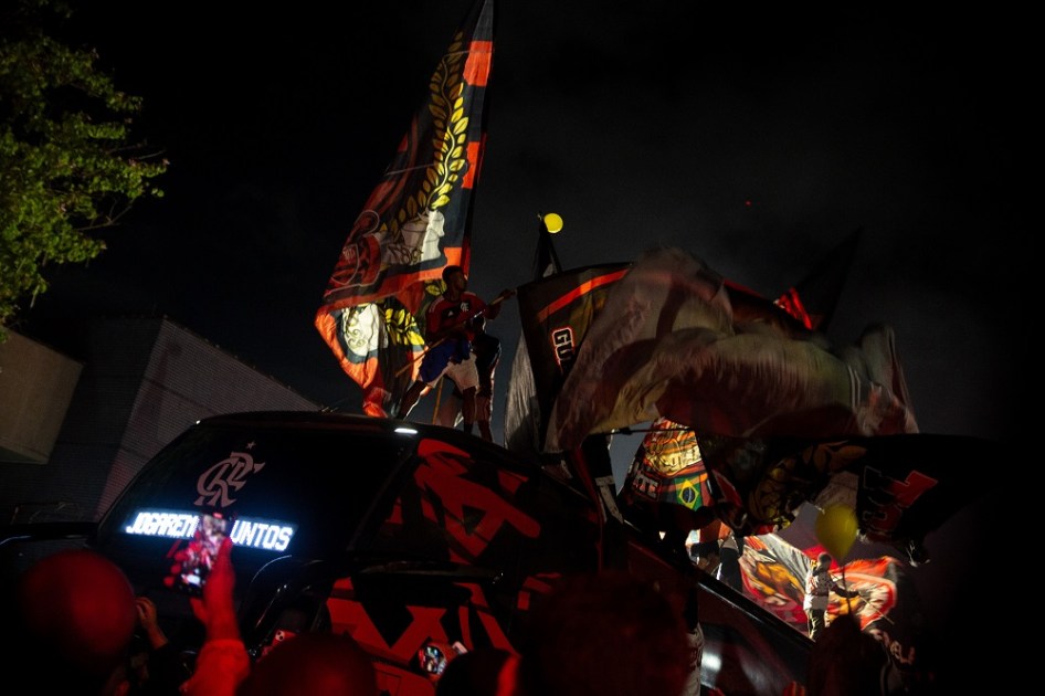 Protesto torcida do Flamengo
