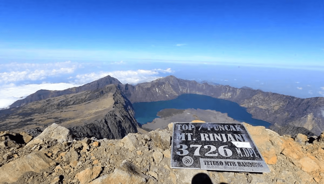 Monte Rinjani, na Indonésia
