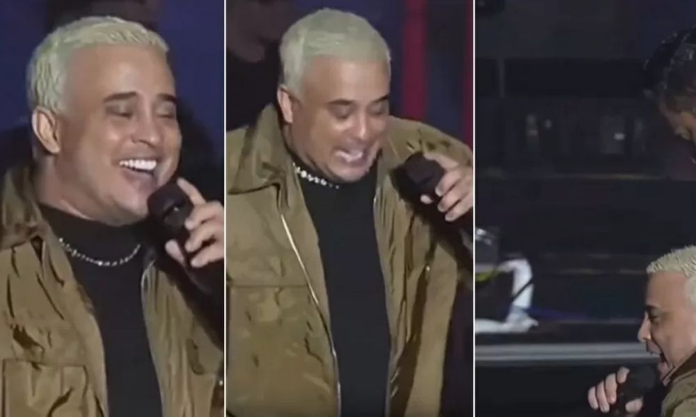Kauan, da dupla sertaneja com Matheus, cai no palco durante show em Caruaru: ‘Vai virar meme’