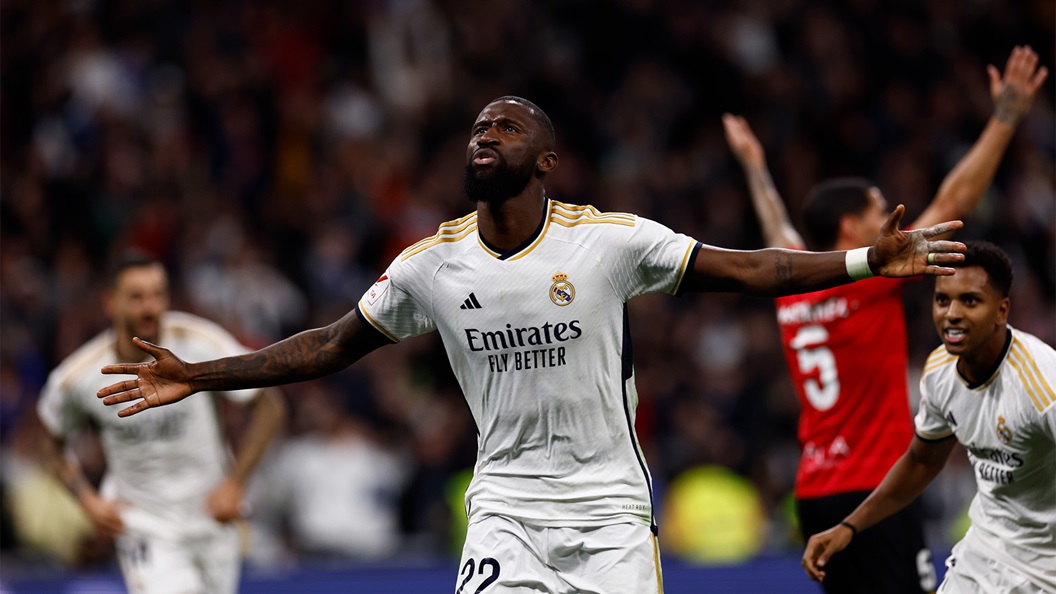 Rudiger marca em vitória do Real Madrid sobre o Mallorca