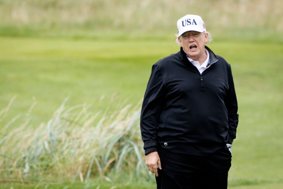 Donald Trump na escócia