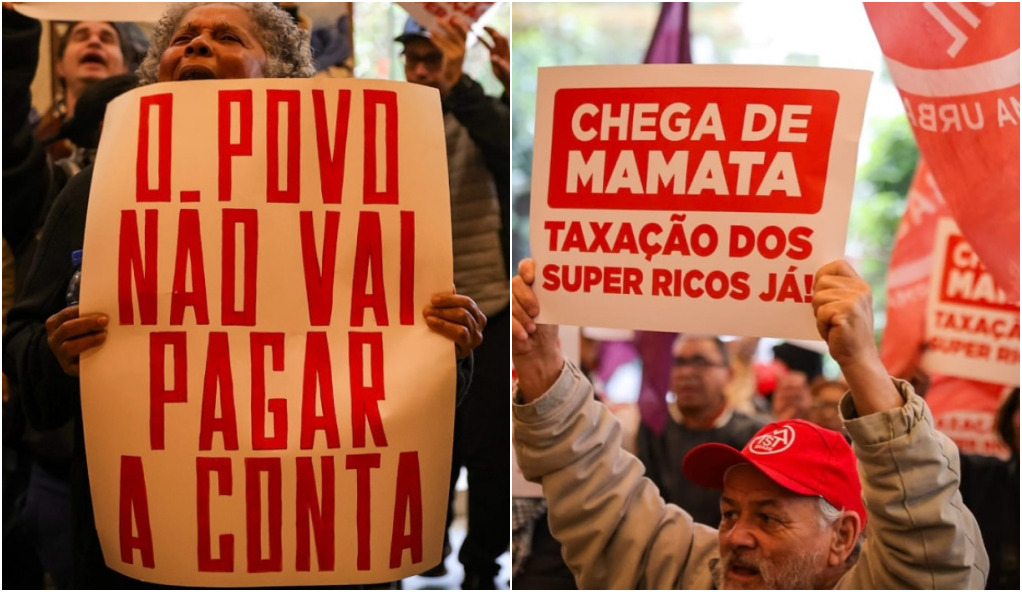 Ativistas de esquerda invadem prédio na Faria Lima por taxa de super-ricos