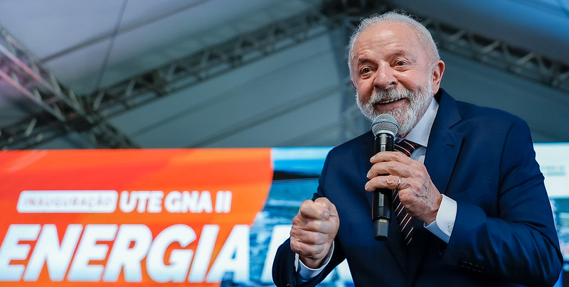 Presidente Lula em inauguração de Usina Termelétrica, no Rio de Janeiro