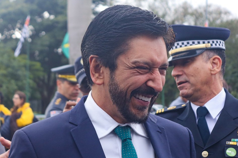 O prefeito de São Paulo, Ricardo Nunes (MDB), participou da cerimônia comemorativa ao 93° aniversário da Revolução Constitucionalista de 1932