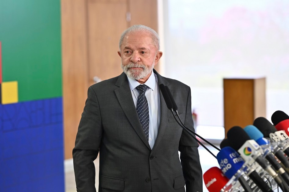 Presidente Lula durante Coletiva