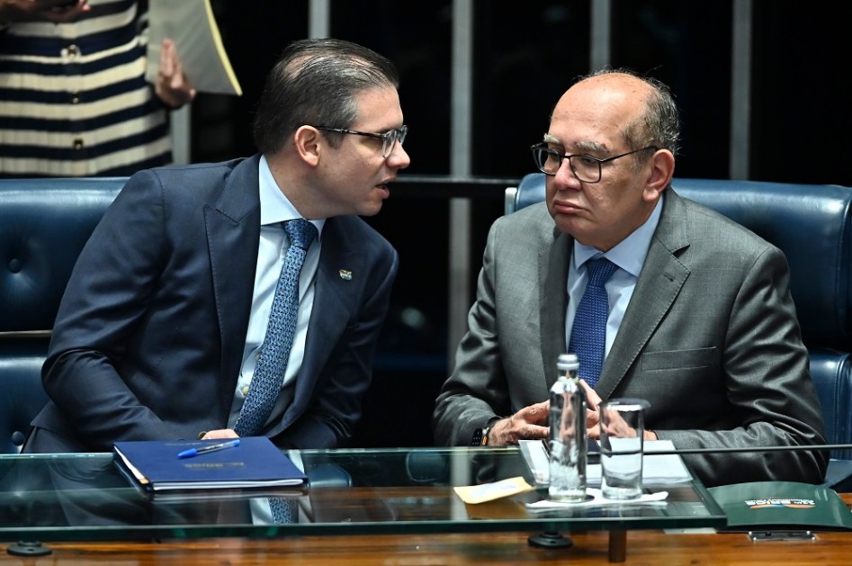 Deputado Hugo Motta, presidente da Câmara dos Deputados e Ministro Gilmar Mendes