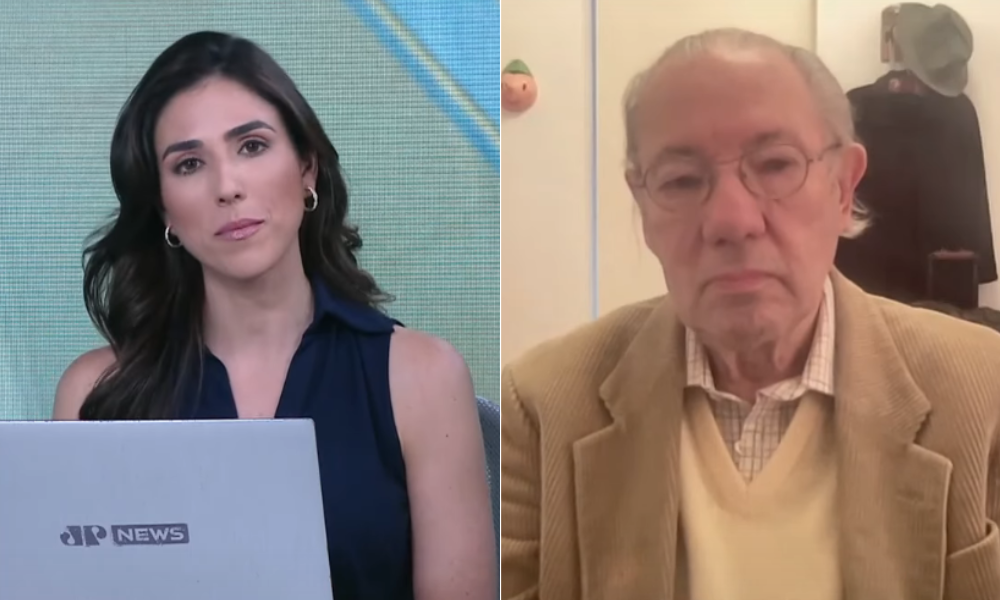 Ex-embaixador brasileiro, Rubens Barbosa, durante entrevista com Soraya Lauand