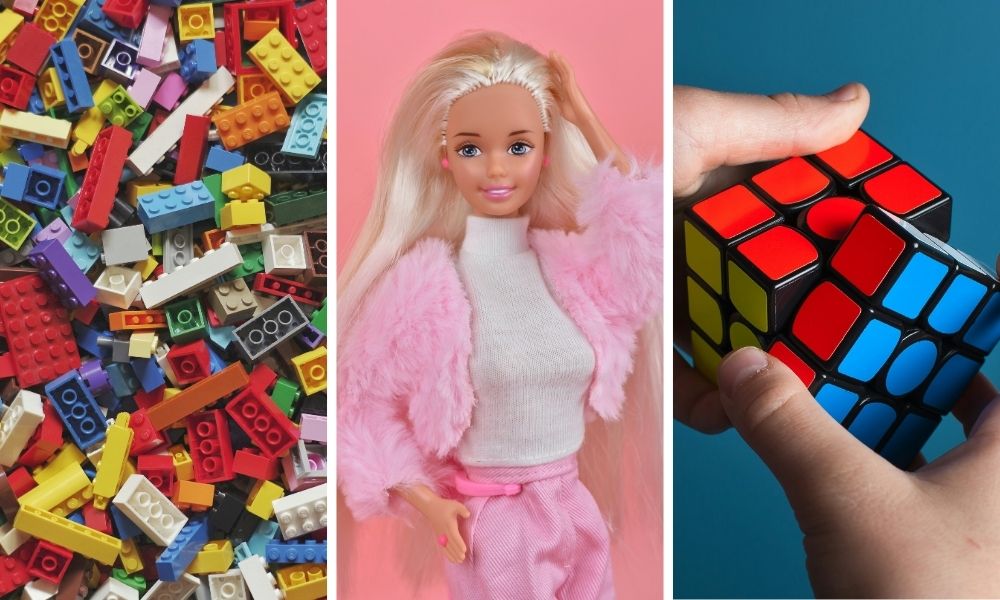 lego barbie e cubo mágico