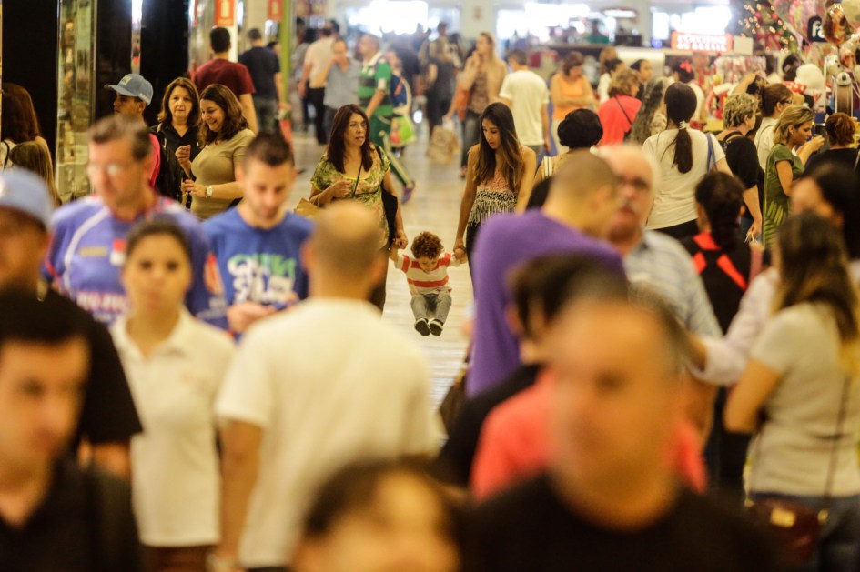movimentação em shopping